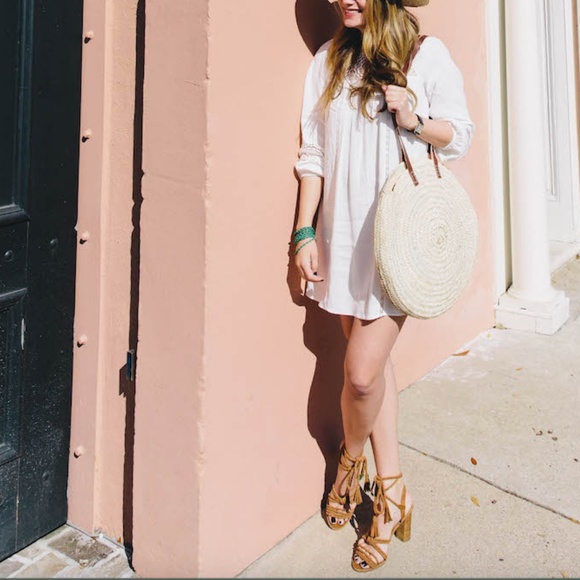 Joie Banji Braided Suede Stacked Heel Sandals - Picture 2 of 8